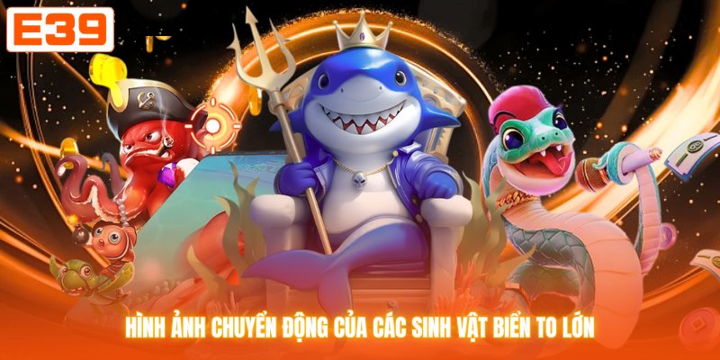 Hình ảnh chuyển động của các sinh vật biển to lớn